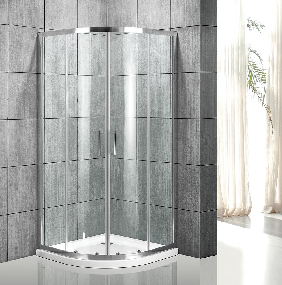 KS-1110-8_Bathroom Sector Shape Shower enclosure with sliding door