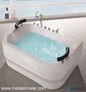 Extra velká obdélníková dvojitá whirlpoolová masážní vana