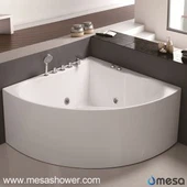 Hladký akrylový rohový sektor Moderní jednoduchý design Hot výprodej Vaňová whirlpool Masážní vana s cenou za nízkou cenu