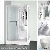 Luxusní přenosný saunový kabinový pokoj s kompletním hygienickým zařízením MER-5810