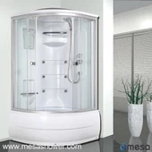 1/4 kr. vysoké zásobník rohovou vanou a masážní sprchou pokoj Combo MER-8032