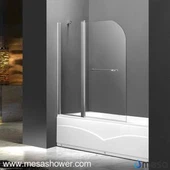 Bezrámová trubka Sprchová otočná dvířka z tvrzeného skla