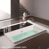 Dvojitě zakončené sklíčidlo Centrální odtok Akrylový obdélník Namáčení vany