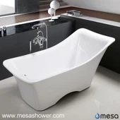 Evropský styl nepravidelného tvaru Akrylová volně stojící vana, bílá