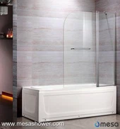 Jednoduchý design Bezrámový pivot Moderní styl Vaňová koupelová obrazovka