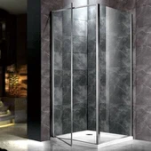 Čiré skleněné sprchové dveře