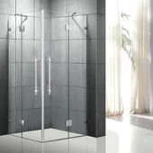 Moderní design čtvercového tvaru bezrámové sprchové skříně